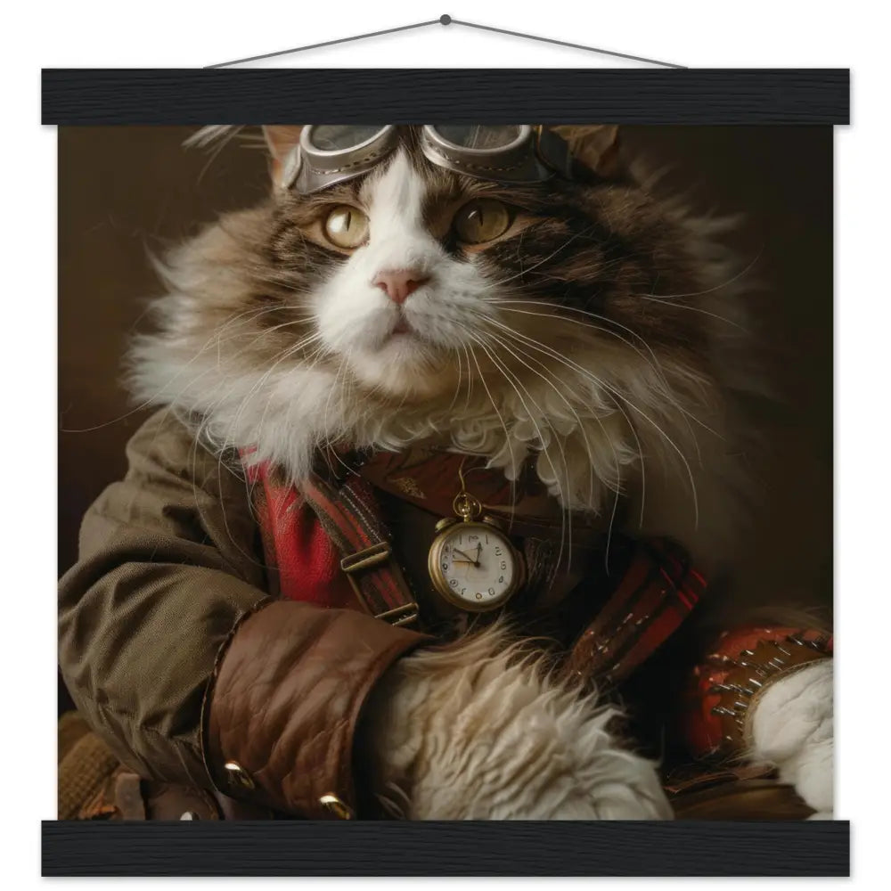 d628f04e-ea31-4e0d-be4d-340329582eb4-0.jpg Schoolposter van een mannelijke Turkse Van kat - Afbeelding 1