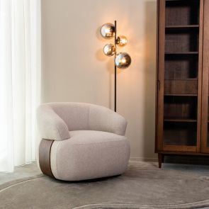 LABEL51 draaifauteuil Valenza – moderne fauteuil met draaimechanisme
