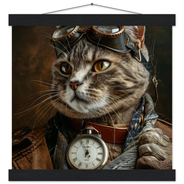 Schoolposter van een mannelijke Chausie kat