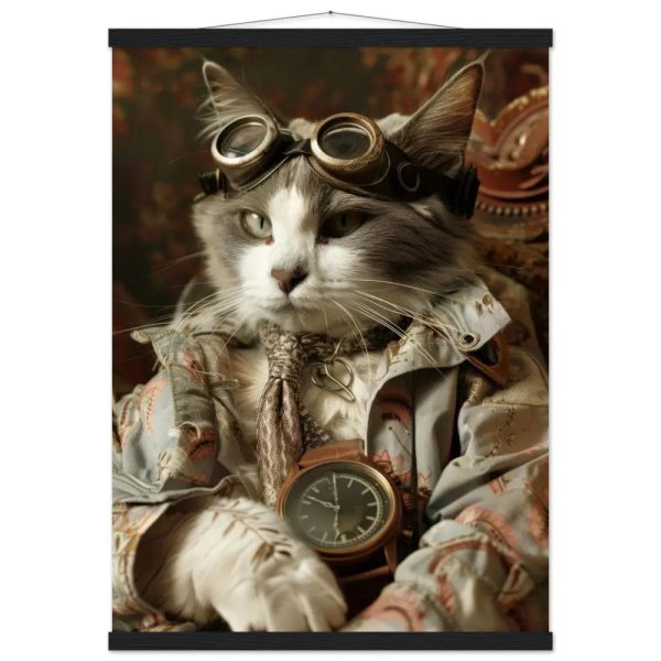 Schoolposter van een vrouwelijke Chartreux kat