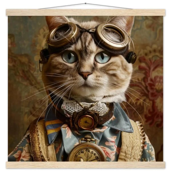 Schoolposter van een vrouwelijke Azteekse kat