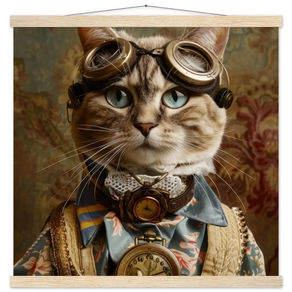 ea6a6fb9-8015-4954-969f-0e99d8813e16-0.jpg Schoolposter van een vrouwelijke Azteekse kat - Afbeelding 1
