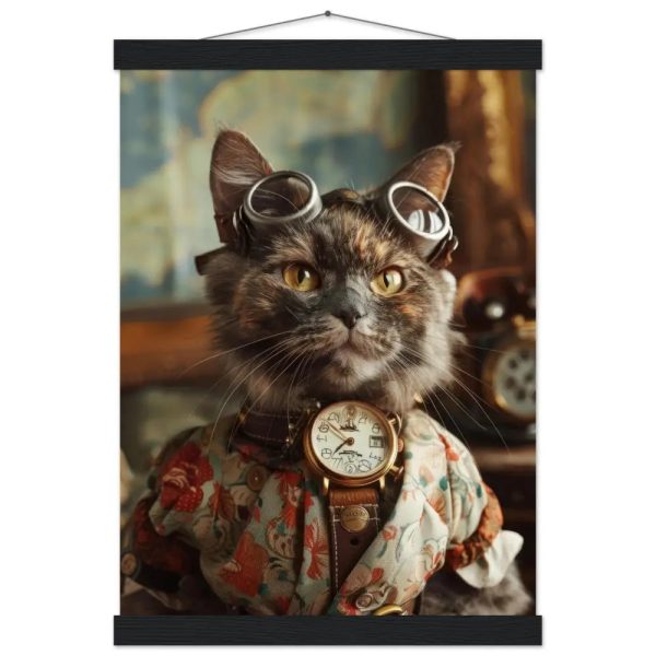 Schoolposter van een vrouwelijke Chartreux kat