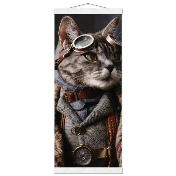 Schoolposter van een mannelijke Egyptische Mau kat