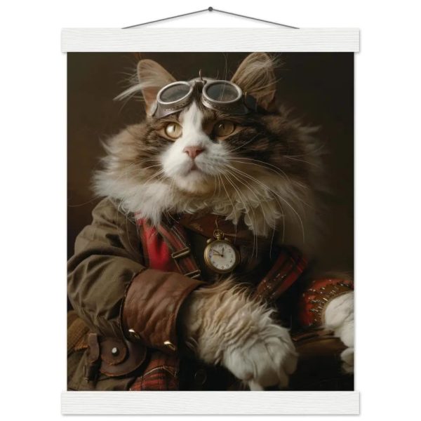 Schoolposter van een mannelijke Turkse Van kat