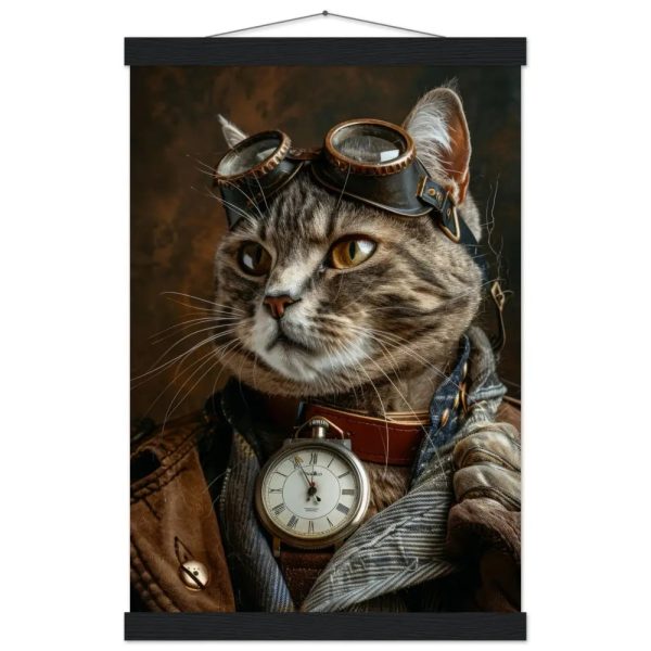 Schoolposter van een mannelijke Chausie kat