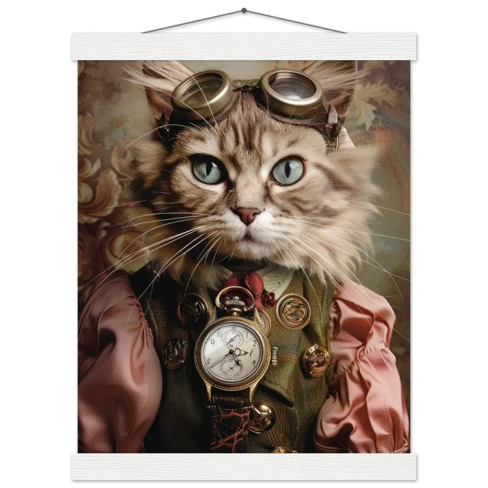 f629dd15-011a-445d-9cc1-94f2833bc70a-0.jpg Schoolposter van een vrouwelijke Ocicat kat - Afbeelding 1