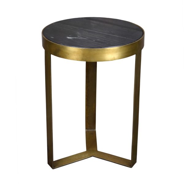 Glennis Marmer Zwart-Goud 40 cm