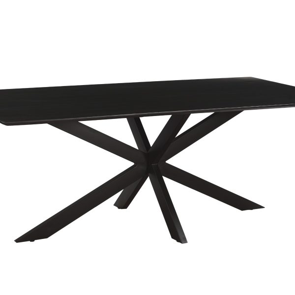 Oslo Spider Zwart Acasia 220 cm
