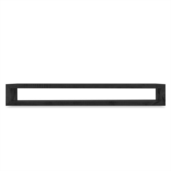 Zwart hangend tv-meubel 220 cm
