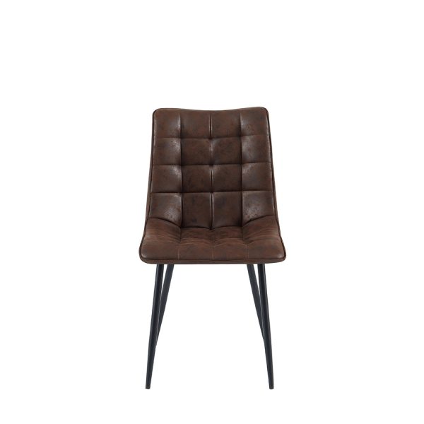 Eetkamerstoel Lucille Donkerbruin 4 stuks per doos (set van 4)