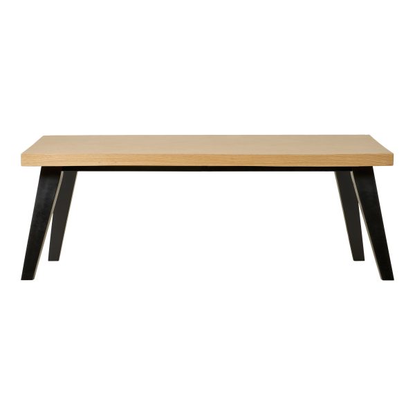 Amora Salontafel - Salontafel van eikenfineer met visgraatpatroon 60x120x42 cm