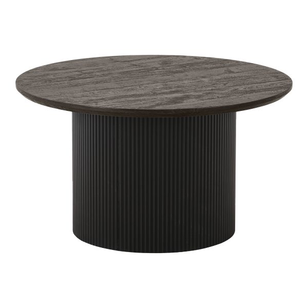 Boavista Salontafel - Salontafel, donkerbruin ø80x45 cm