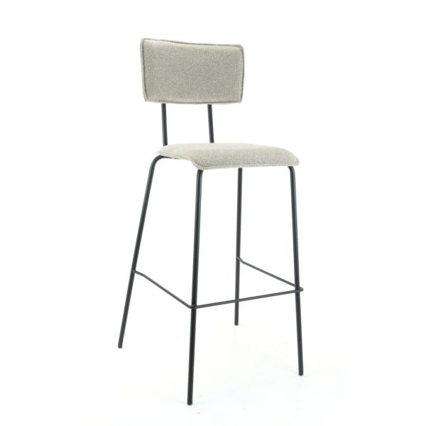 Workliving hoge barkruk Bo Society - bouclé shiitake