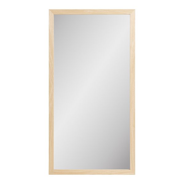 Scottsdale Wandspiegel - Wandspiegel, houten lijst, naturel 45x75 cm