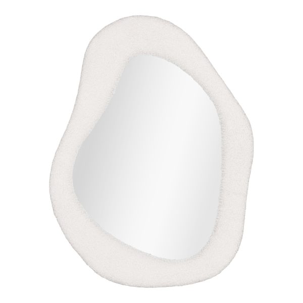 Bosa Mirror - Spiegel, teddy, wit 46,5x61 cm