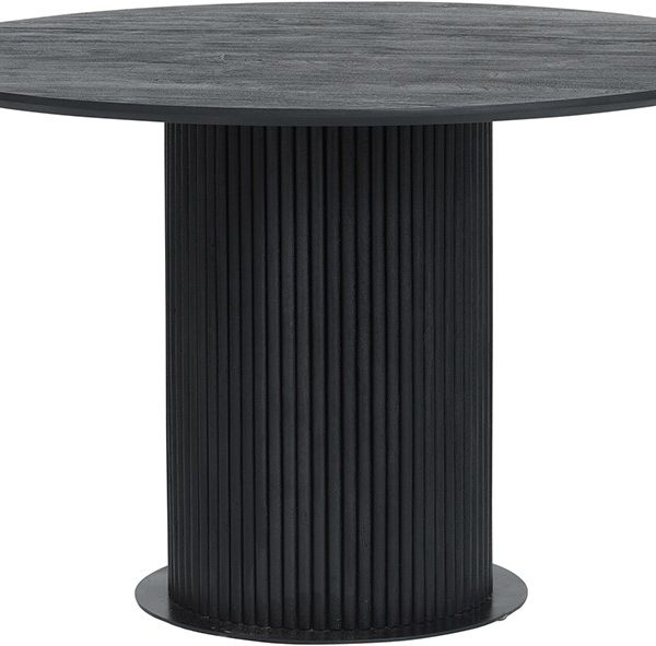 Eetkamertafel Ø120, Acacia Zwart