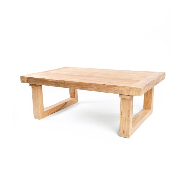 De salontafel van teruggewonnen teakhout - naturel