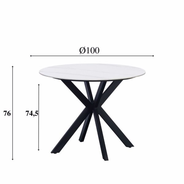 Eettafel Guus 100 wit