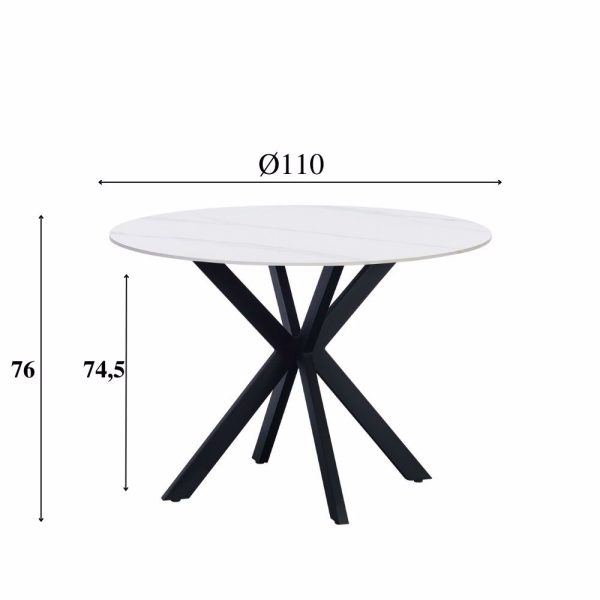Eettafel Guus 110 wit