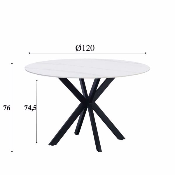 Eettafel Guus 120 wit