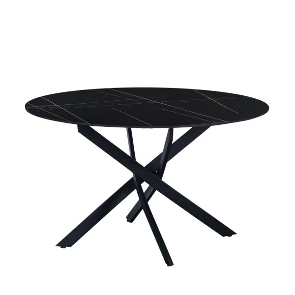 Eettafel Dean 120 cm zwart