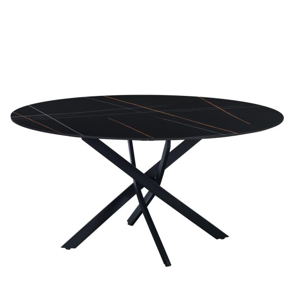 Eettafel Dean 150 cm zwart
