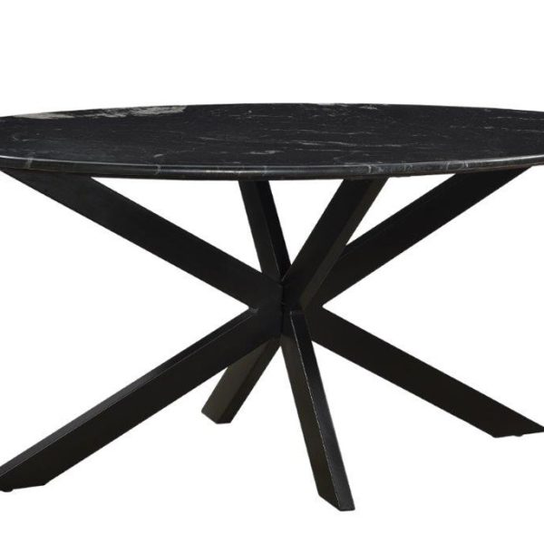 Marmer Ovaal Spider Zwart 180 cm