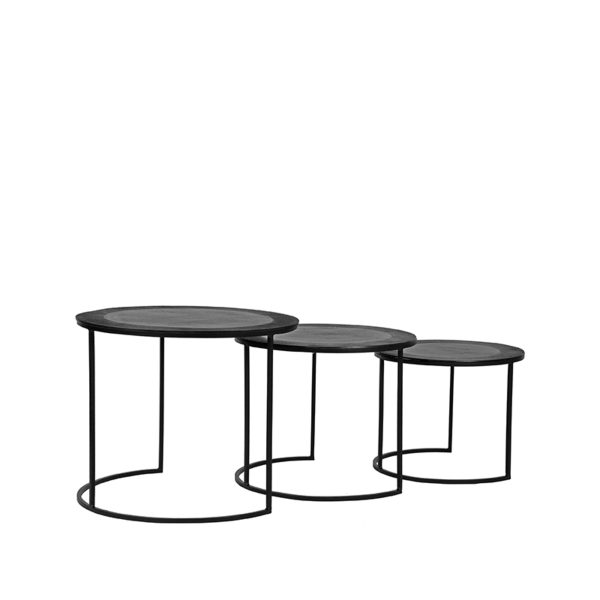 LABEL51 Salontafelset Tres - Zwart - Metaal