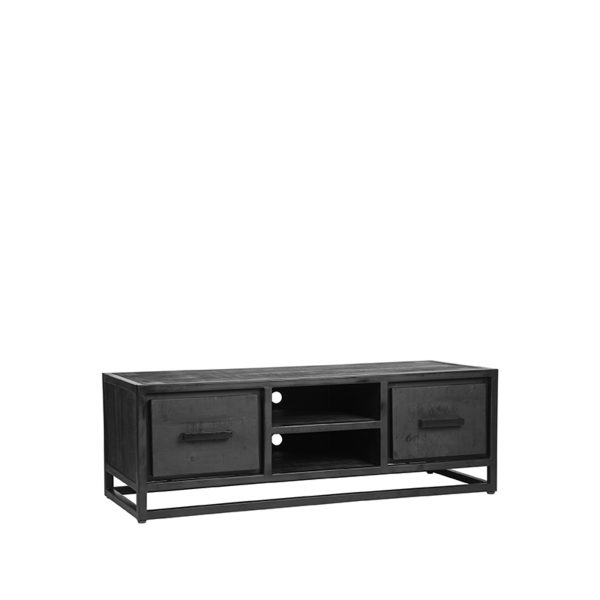 LABEL51 tv-meubel Chili - zwart - mangohout - 120 cm