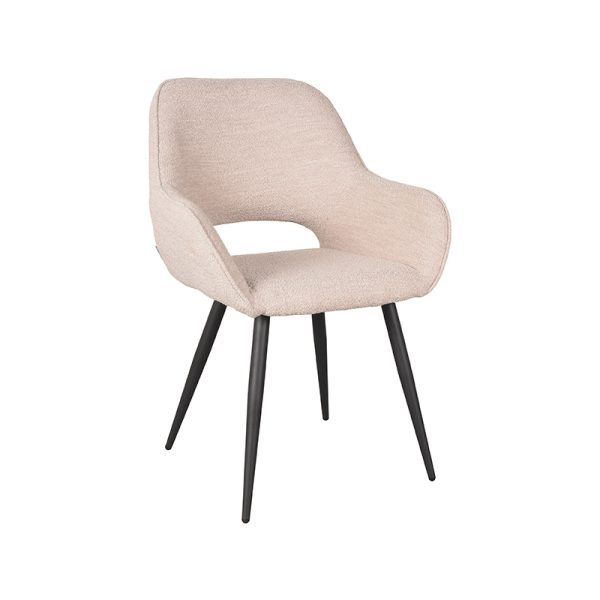 LABEL51 Eetkamerstoel Fer - Naturel - Bouclé