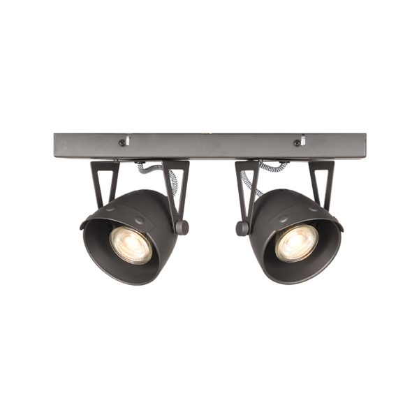 LABEL51 Spot Cap LED - Grijs - Metaal - 2-lichts