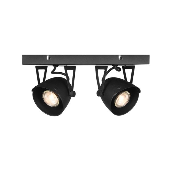 LABEL51 Spot Cap LED - Zwart - Metaal - 2-lichts