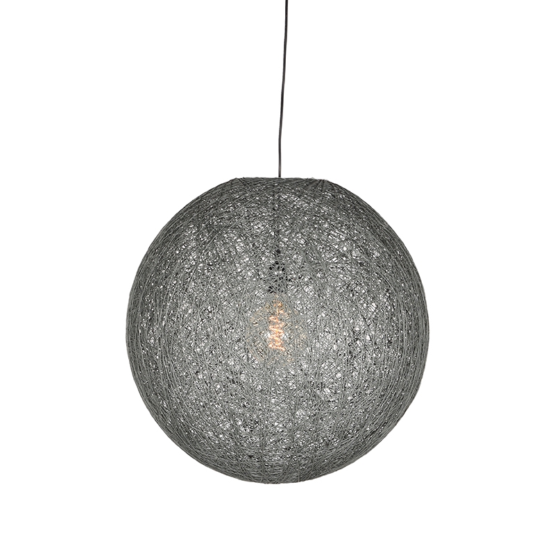 18010108-0.jpg LABEL51 Hanglamp Twist - Grijs - Vlas - L - Afbeelding 1
