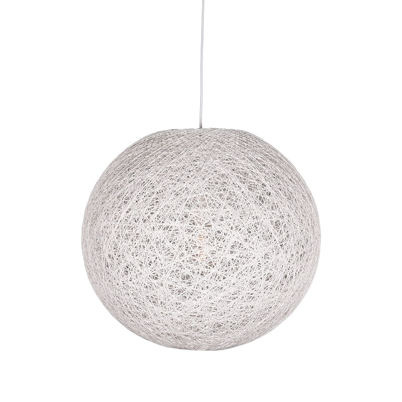 18010694-0.jpg LABEL51 Hanglamp Twist - Wit - Vlas - L - Afbeelding 1