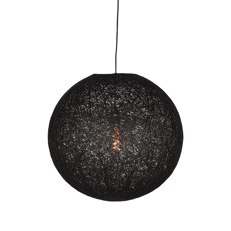 18010695-0.jpg LABEL51 Hanglamp Twist - Zwart - Vlas - L - Afbeelding 1