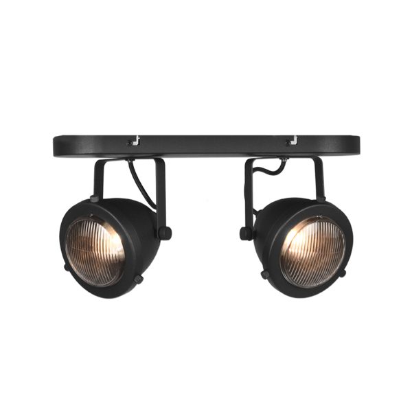 LABEL51 Spot Moto LED - zwart - metaal - 2-lichts