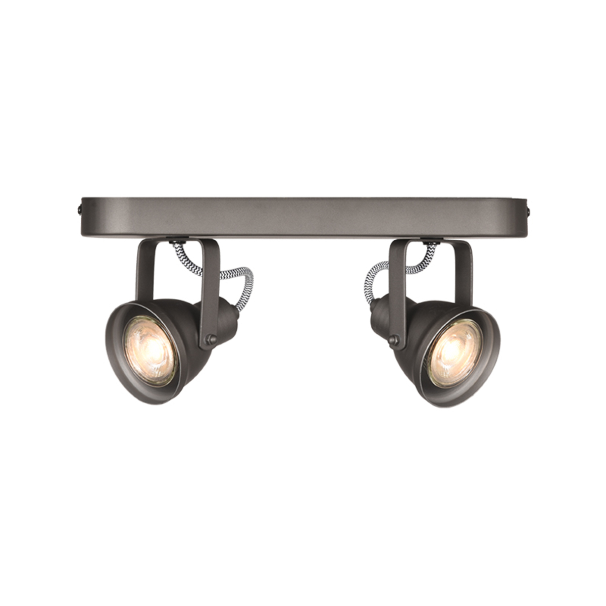 18010908-0.jpg LABEL51 Spot Max LED - grijs - metaal - 2-lichts - Afbeelding 1