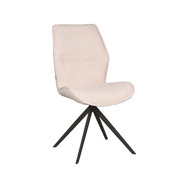 LABEL51 Eetkamerstoel Comfy - Naturel - Bouclé
