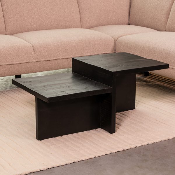 LABEL51 Salontafel Skip - Zwart - Mangohout