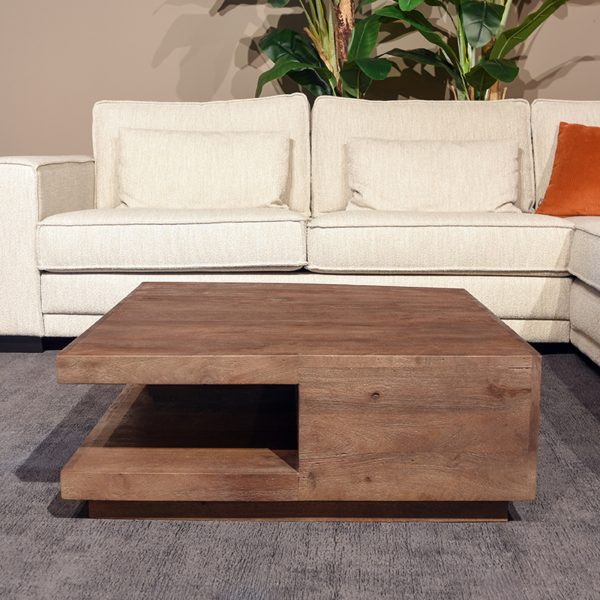 LABEL51 Salontafel Vierkant - Espresso - Mangohout