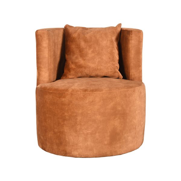 LABEL51 Fauteuil Evy - oker - fluweel