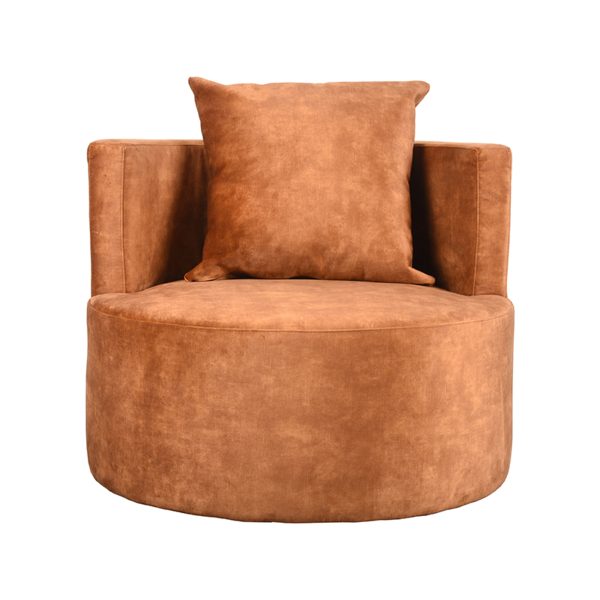 LABEL51 Fauteuil Evy - oker - fluweel