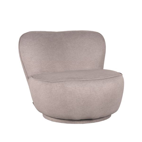 LABEL51 Fauteuil Bunny - Taupe - Microvezel