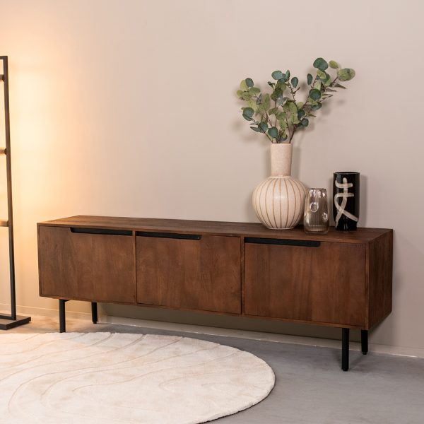 LABEL51 Tv-meubel Rio - Espresso - Mangohout - 180 cm