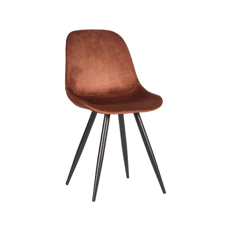 18063873-0.jpg LABEL51 Eetkamerstoel Capri - Roest - Fluweel - Afbeelding 1