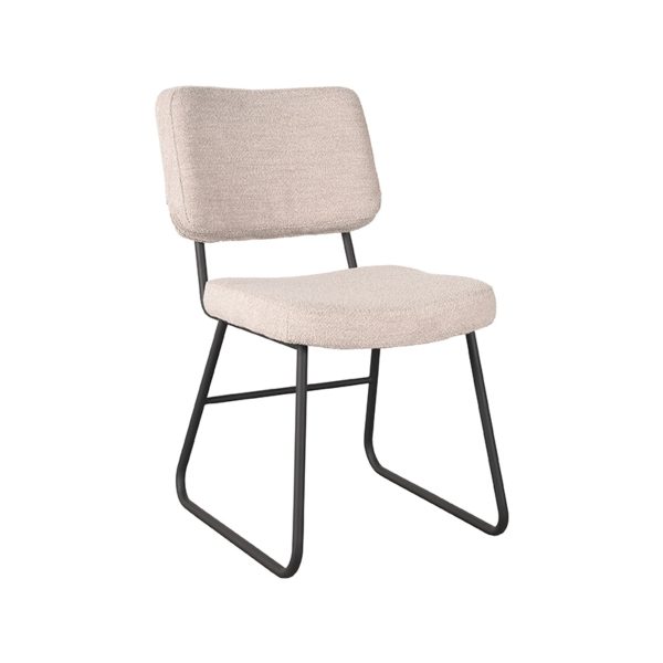 LABEL51 Eetkamerstoel Noah - Naturel - Bouclé
