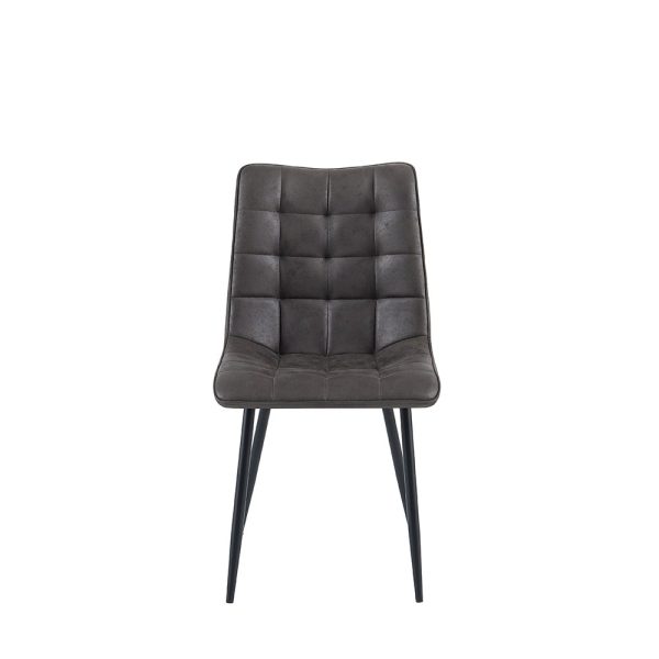 Eetkamerstoel Lucille Antraciet 4 stuks per doos (set van 4)