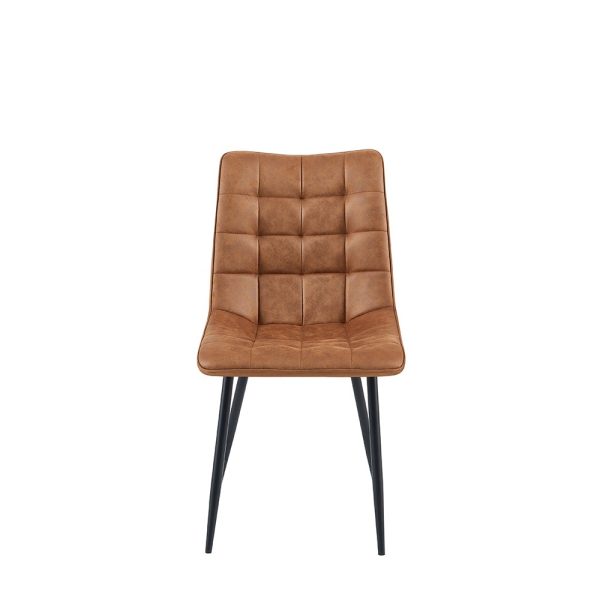 Eetkamerstoel Lucille Cognac, 4 stuks per doos (set van 4)