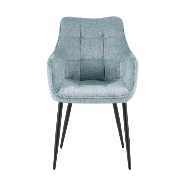 Eetkamerstoel Lucille met armleuningen Perfect Harmony 72 lichtblauw